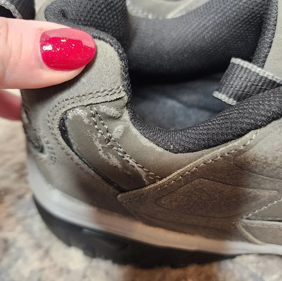 Skechers Sport Men's Lace-Up Sneaker. Grey Leather. Size 13. - Picture 6 of 16